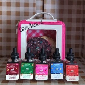 Bath & Body Works X Milk Bar Bag w/2 Cookie Coin Purse + 5 Wallflower Refill 6PC